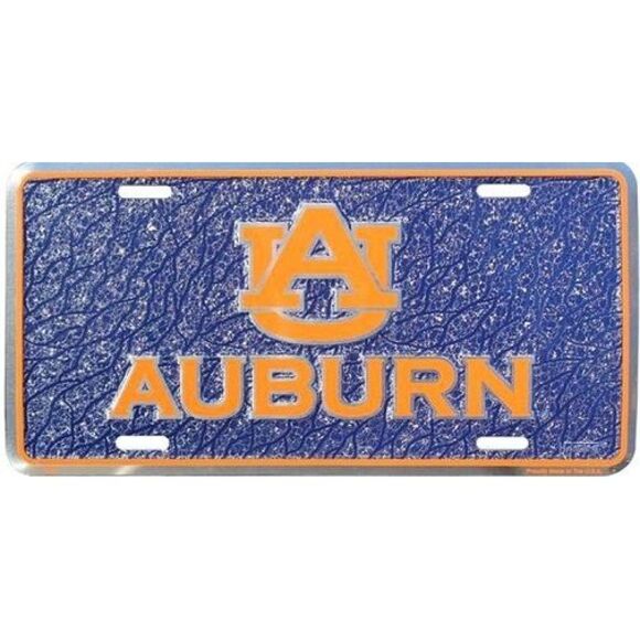 Auburn Tigers NCAA Mosaic License Plate - Picture 2 of 3